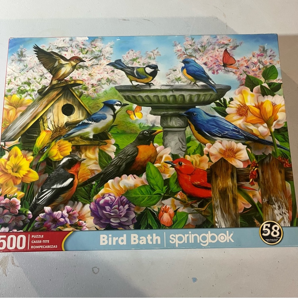 Springbok Bird Bath Jigsaw Puzzle 500 Pieces
